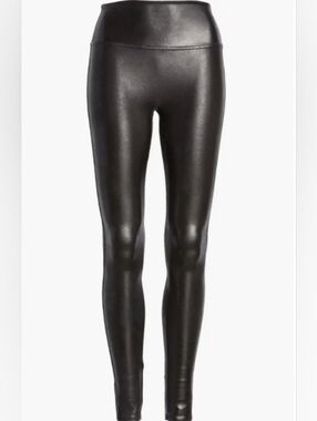 SPANX Faux Leather Leggings sz L